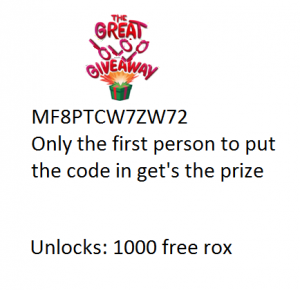 The great blog giveaway moshi code